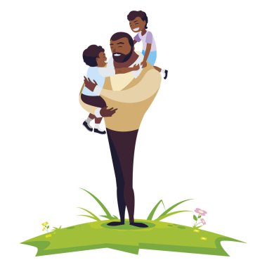 alanında oğulları karakterleri ile afro baba