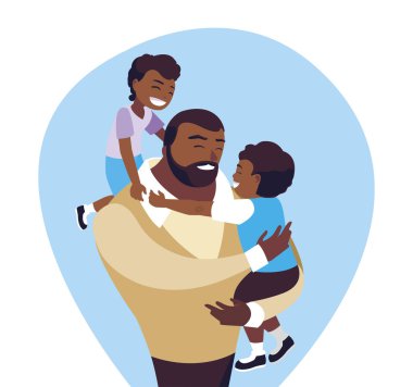 oğulları karakterleri ile afro baba