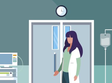 ameliyathanede kadın ilaç işçisi