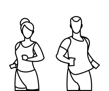 atletizm çift çalışan karakterler