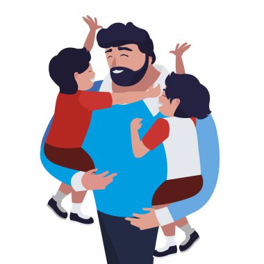 babası ile oğulları karakterlerin