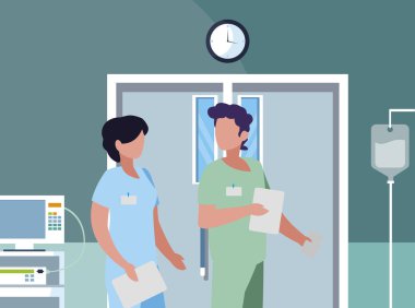 ameliyathanede çift tıp işçileri