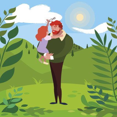 alanında kızı karakterleri ile baba