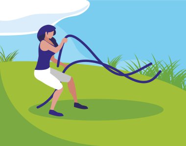 kampta elastik bantları ile exercice pratik atletik kadın