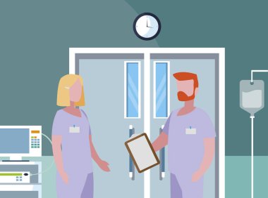 ameliyathanede çift tıp işçileri