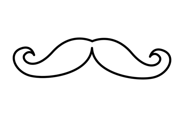 Значок стилю вуса хіпстер — стоковий вектор