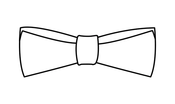Elegant bowtie accessory icon — Stock Vector