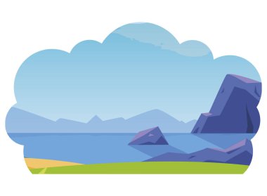 alan kampı manzara sahnesi