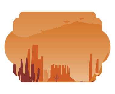 güzel çöl manzara sahnesi