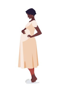 güzel afro hamilelik kadın karakter