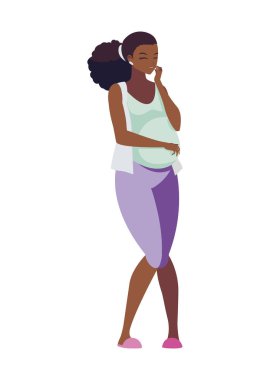 güzel afro hamilelik kadın karakter