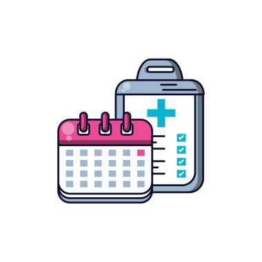 hastane belgesi panosu ile takvim hatırlatma