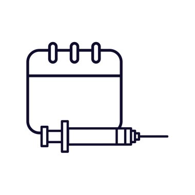 takvim anımsatıcısı ile tıbbi enjeksiyon
