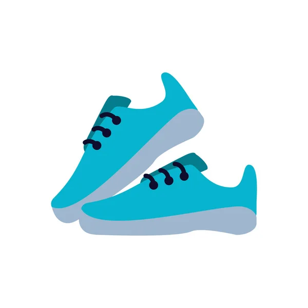 Zapatos corredor tenis aislado icono — Vector de stock