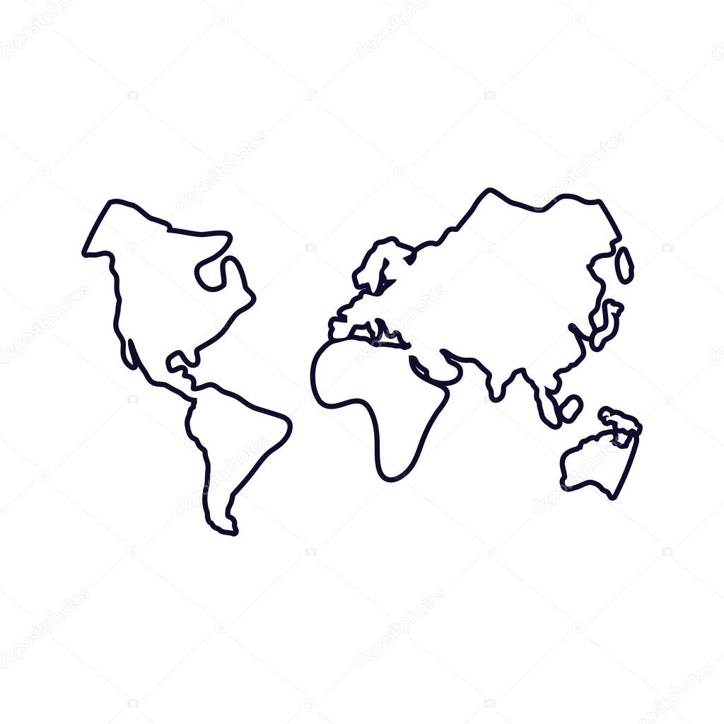 world maps geography icons