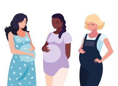 gebelik kadın karakterlerin ırklar arası grup