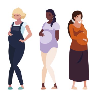 gebelik kadın karakterlerin ırklar arası grup