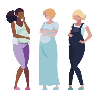 gebelik kadın karakterlerin ırklar arası grup