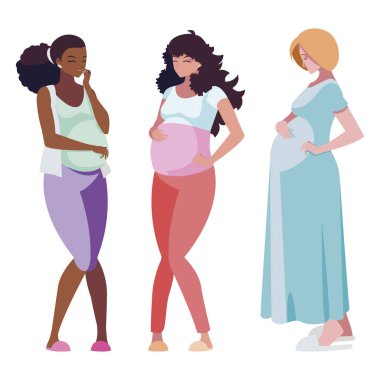 gebelik kadın karakterlerin ırklar arası grup