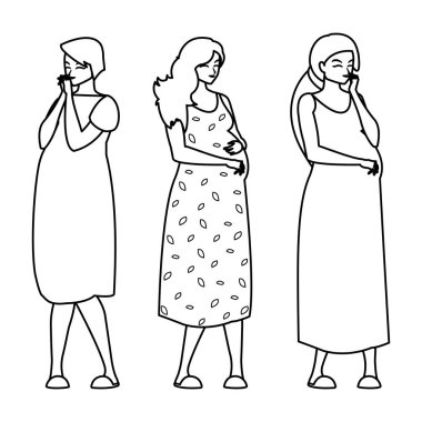 güzel gebelik kadın karakter grubu