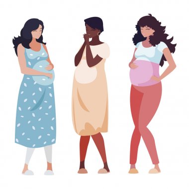 gebelik kadın karakterlerin ırklar arası grup