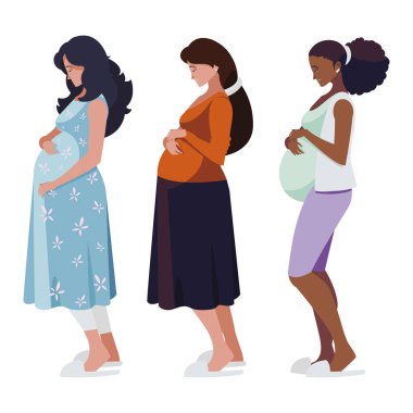 gebelik kadın karakterlerin ırklar arası grup