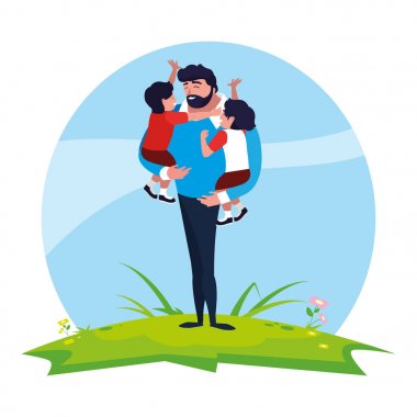 alanında oğulları karakterleri ile baba