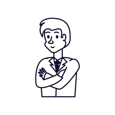 işadamı zarif avatar karakter