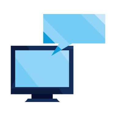 bilgisayar monitörü konuşma balonu