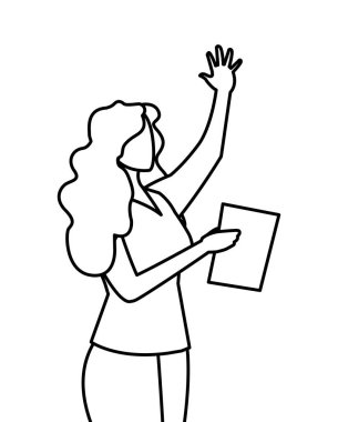 belgeleri ile zarif iş kadını