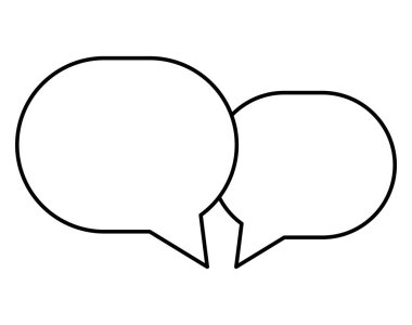 konuşma kabarcıklar ileti simgesi