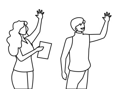 iş çift avatarlar karakter