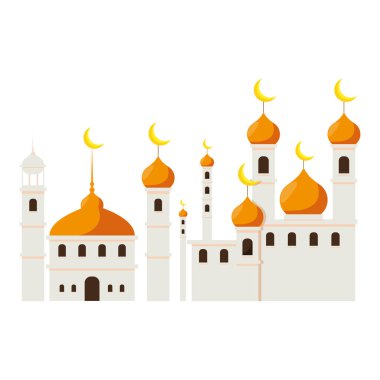 mosque ramadan kareem building clipart