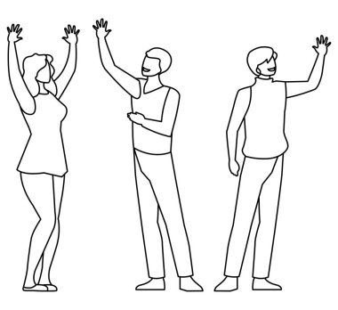 iş adamları takım çalışması karakterleri