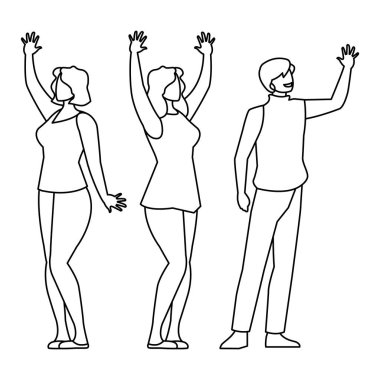 iş adamları takım çalışması karakterleri