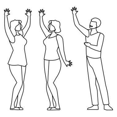 iş adamları takım çalışması karakterleri