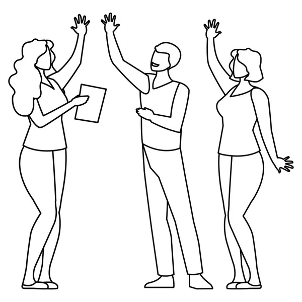 iş adamları takım çalışması karakterleri