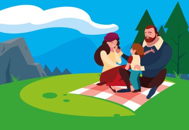 manzara doğal oğlu aile ile anne