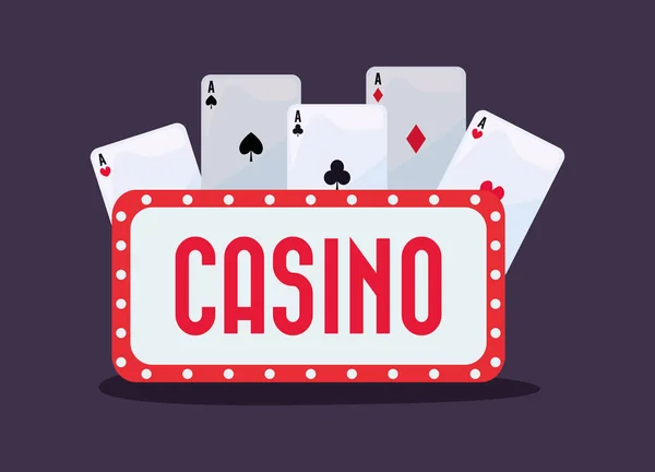 Sázky na hru Casino — Stockový vektor