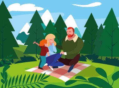 manzara doğal oğlu aile ile anne