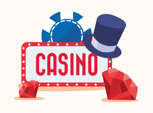 Apuestas de juego de casino — Archivo Imágenes Vectoriales