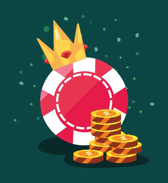 Apostas de jogo de casino —  Vetores de Stock