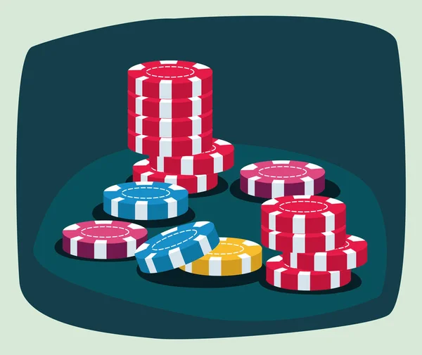 Casino game bets — Stock Vector