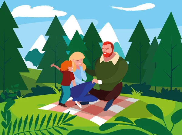 manzara doğal oğlu aile ile anne