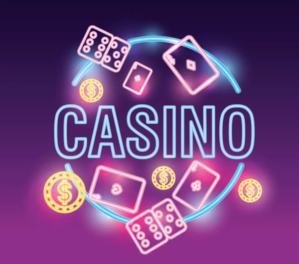 Casino oyun bahisleri — Stok Vektör