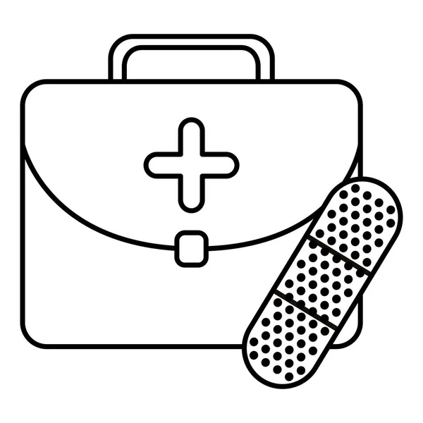 Kit medico con fascia di cura — Vettoriale Stock