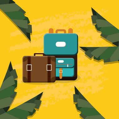 bavul seyahat tatil simgeleri