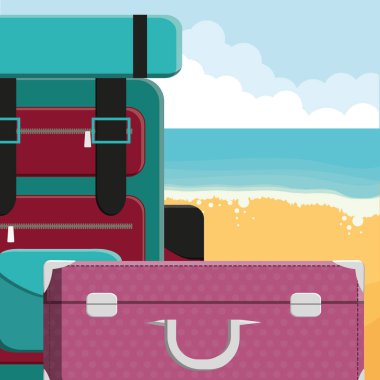 bavul seyahat tatil simgeleri