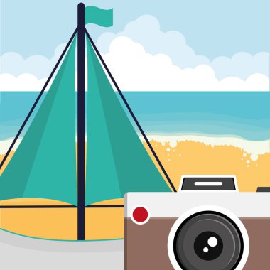 yelkenli ile kamera fotoğraf