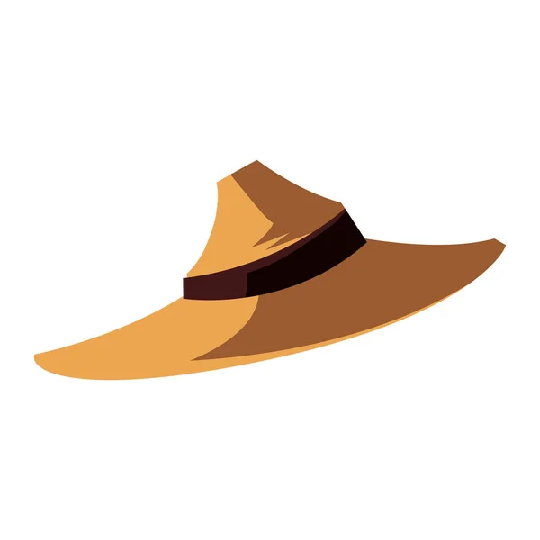 Halloween épouvantail chapeau icône — Image vectorielle